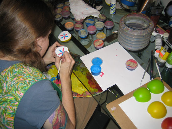 brandy naugle painting a hex sign