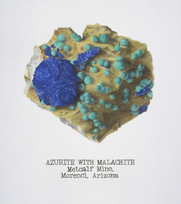 azurite w/ malachite; Morenci Mine, Arizona; Brandy Naugle