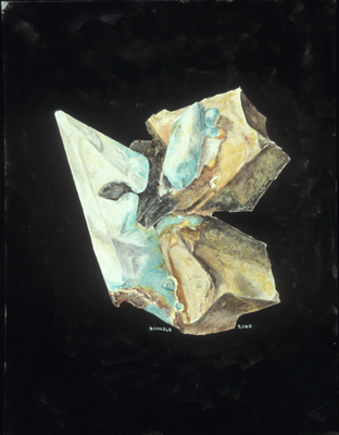 selenite coated calcite, oklahoma; Brandy Naugle