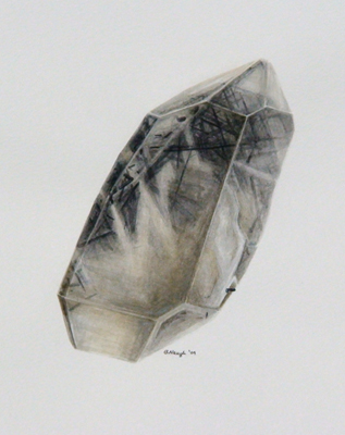 Quartz with Schorl, Pala, California; Brandy Naugle