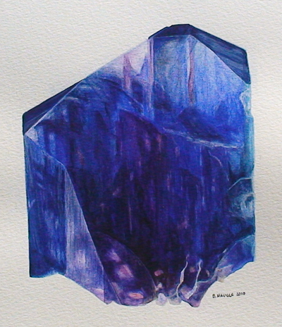 Tanzanite, Merelani Hills, Tanzania; Brandy Naugle